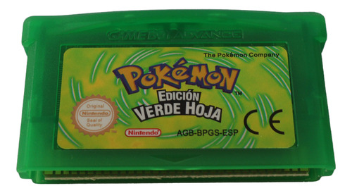 Pokémon Verde Hoja Gba - En Español - Cartucho