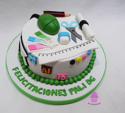 Torta Diseño Grafico Diseñador Graduada Egresados Graduacion