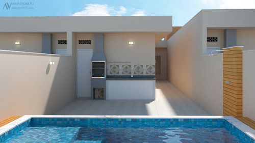 Imagem 1 de 6 de Casa Com Piscina,em Itanhaém De Frente Para O Mar.