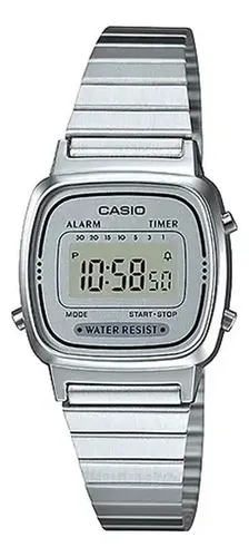 Relogio Feminino Casio Original Vintage Prata Mini Pequeno | Frete