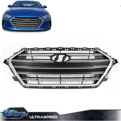 Fit For 2017-2018 Hyundai Elantra Front Bumper Grille Wi Oab