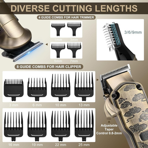 Cortadora De Cabello Profesional Recargable 2 En 1