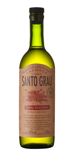 Cachaça Santo Grau Coronel Xavier Chaves 750 Ml