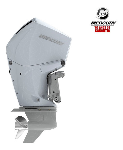 Motor De Popa Mercury 4t 300hp Cxl V8 Dts Pess Física Branco