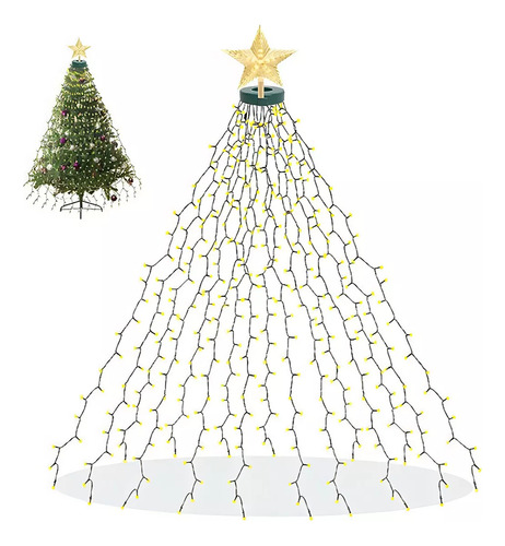 Guirnalda De Árbol De Navidad Con 400 Luces Led Colors