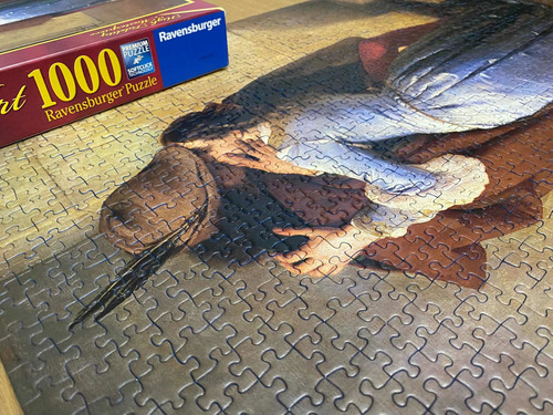 Imagen 3 de 5 de Rompecabezas Armado - El Beso - Hayez - Revensburger - 1000