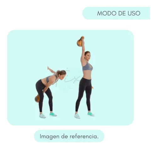 Pesa Rusa Kettlebell Pvc 2k Mir Fitness Mancuerna Funcional