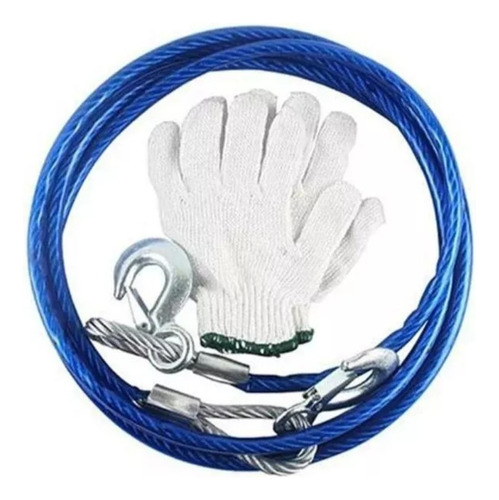 Cable De Remolque + Guantes.