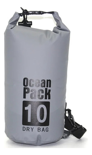 Bolsa Impermeable 10l De Una Sola Correa, Camuflaje, Verde