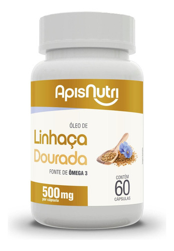 Óleo De Linhaça 60 Capsulas 500 Mg