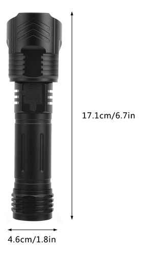 Linterna Impermeable, Antorcha De Carga Usb Portátil Para Ex