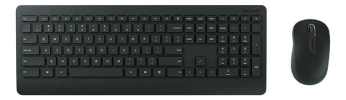 Kit de teclado y mouse inalámbrico Microsoft Wireless Desktop 900 Inglés de color negro