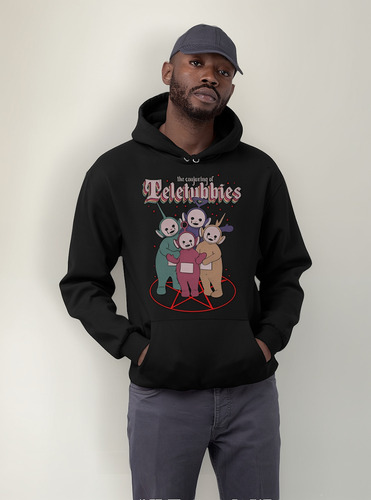 Sudadera Halloween Terrorifica Negra Unisex Teletubbies