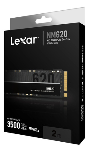 Unidad De Estado Solido Lexar 2tb M.2 Nvme Gen3x4 3500mb/s