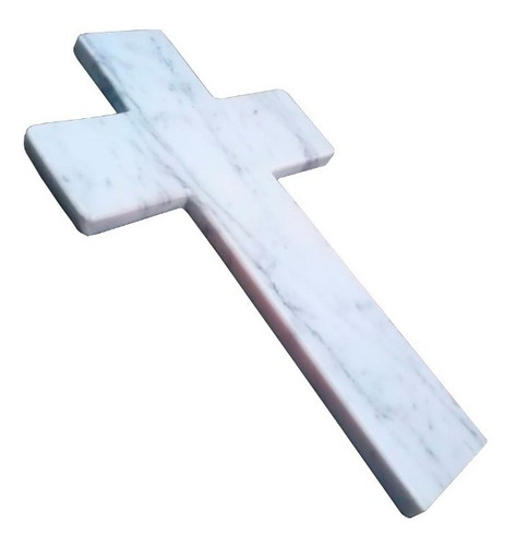 Cruz De Mármol Carrara Blanco Cementerio Nicho 40x25x8 Cuot