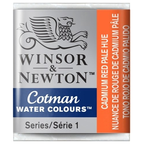 Acuarela Winsor & Newton Cotman ½pan Rojo Cadmio Palido