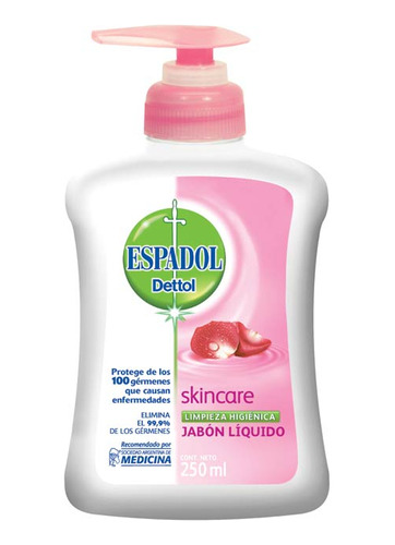 Jabon Liquido  Skin 250 Ml Espadol Jab.liquido P/manos