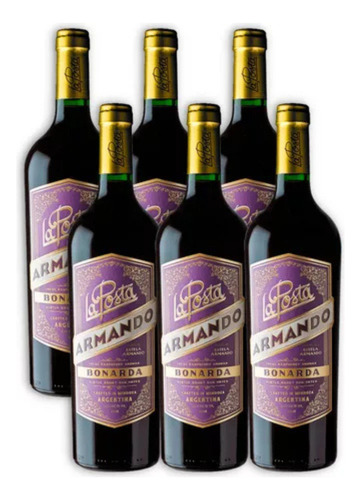 Vino Tinto La Posta Armando Bonarda 6x750 Ml - Laura Catena