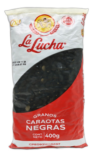 Bulto 24 Caraota Negra La Lucha 400gr 0700 Ml.