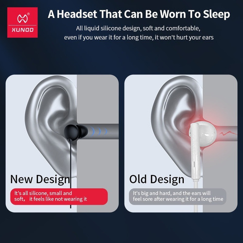 Audífonos In-ear Xundd Manos Libres Auxiliar 3.5mm 10 Pzas