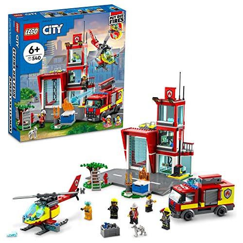 Kit De Construcción Lego City Fire Station 60320 Para Niños