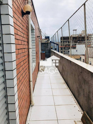 Imagem 7 de 23 de Cobertura Com 2 Dormitórios À Venda, 146 M² Por R$ 420.000,00 - Aviação - Praia Grande/sp - Co0090