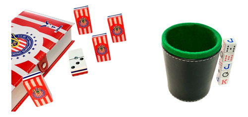 Domino Chivas Ingles / Cubilete / Dados De Poker Cubano