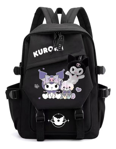 Mochila Escolar Fantasy Magic Kuromi Student De Gran Capacid Color New5