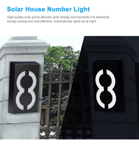 Li Señal De Dirección Led Con Energía Solar For Números De