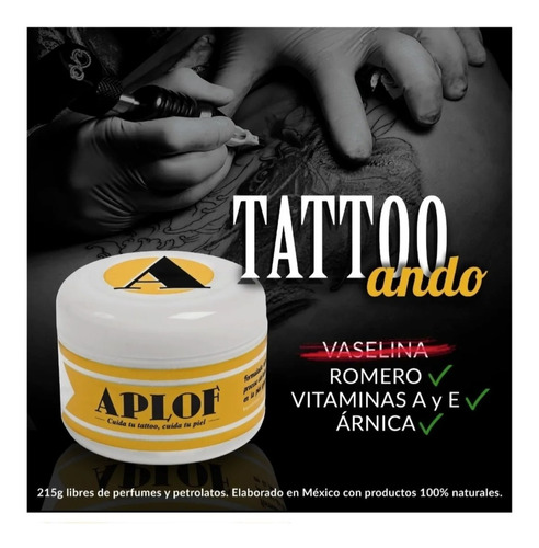 Ungüento Para Tatuar Natural Sustituto Vaselina Tattoo Aplof