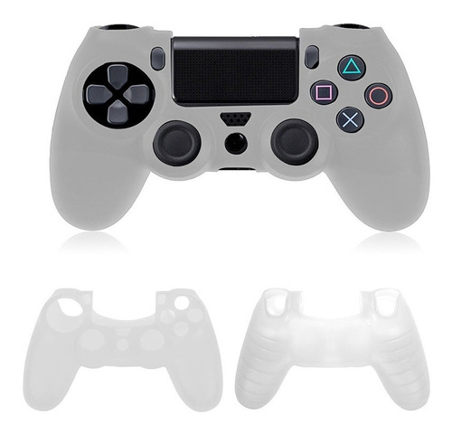 Funda Protector Silicona Mando Control Joystick Ps4 Blanco