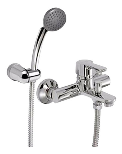 Imagen 1 de 4 de Griferia Ducha Monocomando Exterior Bañera Lluvia Yvon Metal