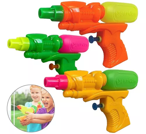 Kit 3 Pistola Água Arminha Arma Brinquedo Piscina Promoção