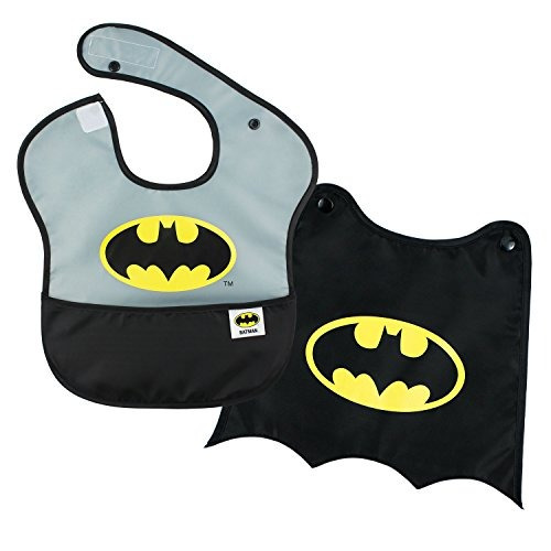 Bumkins Baby Bib Dc Comics Impermeable Superbib Con Cabo Bat