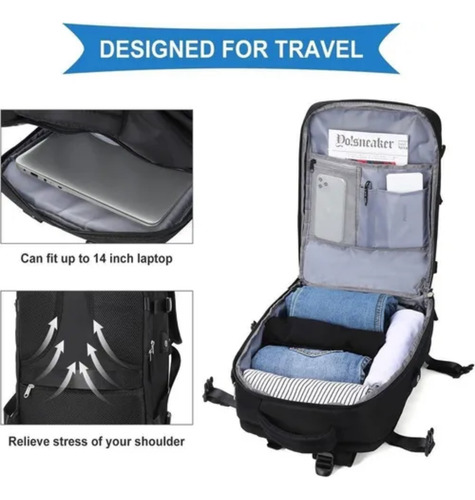 Mochila Multifuncional Antirrobo Mochila De Viaje Grande