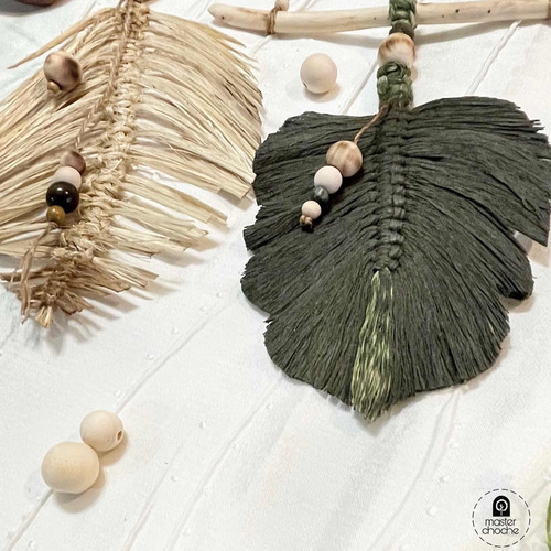 Imagen 5 de 6 de Hojas Colgantes En Macramé. Boho
