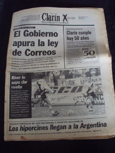 Diario Clarin  (28 Agosto 1995) 50 Aniversario Clarin