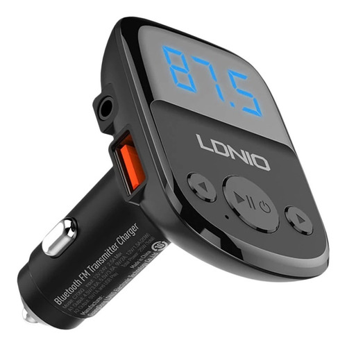 Cargador Ldnio C706q Usb De Auto Negro