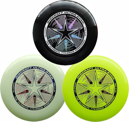 3 Frisbee Discraft 175g Serie Usa Ultimate Championship - A