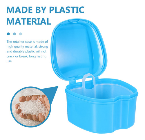Caja De Dentaduras Postizas, 3 Unidades, Protector Bucal