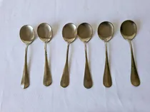 Comprar Lote 6 Cucharas Antiguas De Alpaca Para Té O Postre