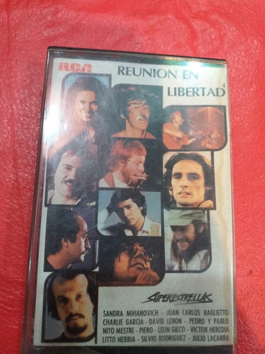 Cassette Reunión En Libertad. Mihanovich, Baglietto, Gieco..