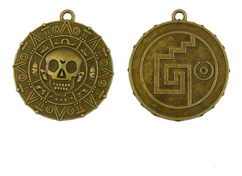 Imagen 5 de 6 de 12 X Piratas Del Caribe Collar Con Dije De Medallón De