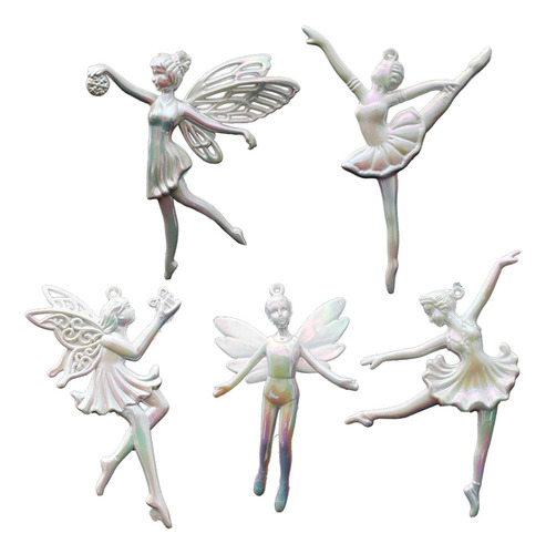 5 Piezas Colgante De Árbol De Navidad, Adorno De Bailarina