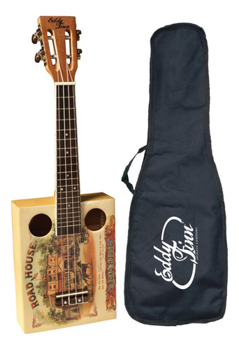 Eddy Finn Ukelele De Caja De Cigarros Ef-cgbx-1 Con Bolsa De