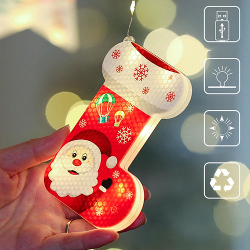 Usb Christmas Led String Lights 10pcs Colgantes Adornos Para
