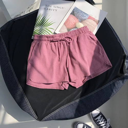Pantalones Cortos Casuales De Verano Con Cintura Elástica Y