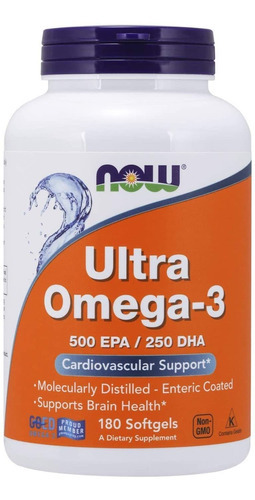 Ultra Omega 3 Now 500epa 180ct Sabor N/a