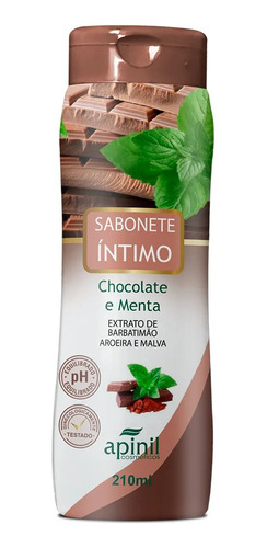 Sabonete Íntimo Aroma De Chocolate E Menta 210ml Apinil