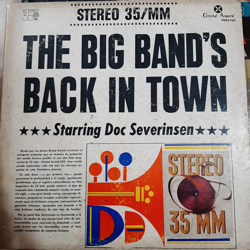 Vinilo Doc Severinsen The Big Bands Back In Town Album J1